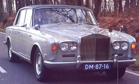 Rolls-Royce Silver Shadow uit 1970.