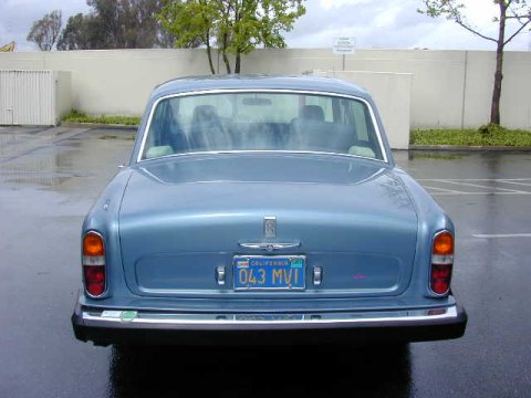 Back of an American Silver Shadow from 1974.