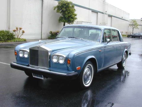 Amerikaanse Rolls-Royce Silver Shadow uit 1974.